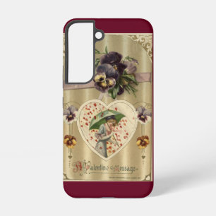 Viktorianische Lady Vintage Valentinstag Samsung Galaxy Hülle