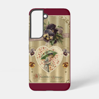 Viktorianische Lady Vintage Valentinstag Samsung Galaxy Hülle