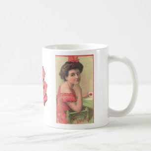 Viktorianische Lady wirst du meine Valentine Tasse