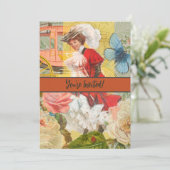 Viktorianische Lady Woman Fun Carriage Einladung (Stehend Vorderseite)