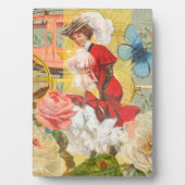 Viktorianische Lady Woman Fun Carriage Fotoplatte (Vorderseite)