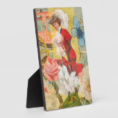 Viktorianische Lady Woman Fun Carriage Fotoplatte (Seite)