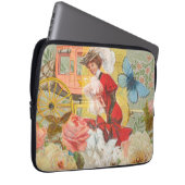 Viktorianische Lady Woman Fun Carriage Laptopschutzhülle (Vorne Rechts)