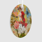 Viktorianische Lady Woman Fun Carriage Ornament (Vorderseite)