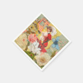 Viktorianische Lady Woman Fun Carriage Serviette (Ecke)