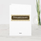 Viktorianische Lady Woman Stiefmütterchen auf Band Karte (Rückseite)