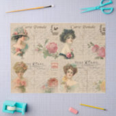Viktorianische Ladys Fashion Decoupage Crafts/Wrap Seidenpapier (Basteln)