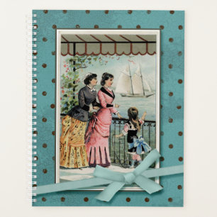 Viktorianische Ladys & Girl Vintage Wiedergabe Planer