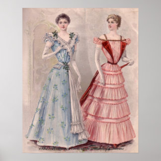 Viktorianische Ladys House Style in Katalogplakate Poster