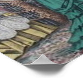 Viktorianische Ladys Ilustration Poster Print (Ecke)