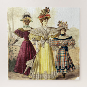 Viktorianische Ladys Vintag Design Puzzle