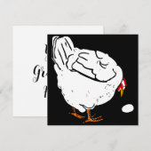 Viktorianische Landtiere, Hühner und Eier Ankündigung (Vorne/Hinten)