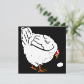 Viktorianische Landtiere, Hühner und Eier Ankündigung (Stehend Vorderseite)