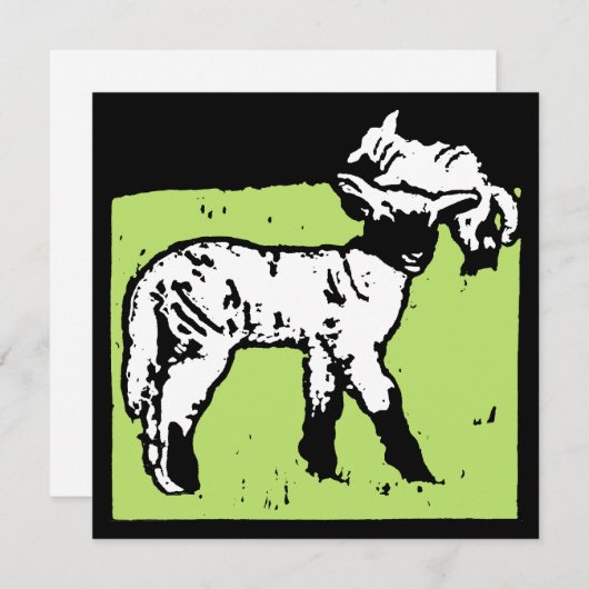 Viktorianische Landtiere, Schafe und Lämmer Ankündigung (Vorne/Hinten)