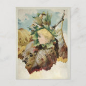 Viktorianische leaf Child Postcard  Postkarte (Vorderseite)
