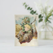 Viktorianische leaf Child Postcard Postkarte (Stehend Vorderseite)