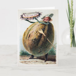 Viktorianische Lebensmittel Feiertagskarte