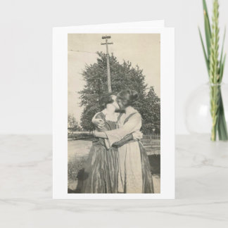 Viktorianische lesbische Karte des Valentines