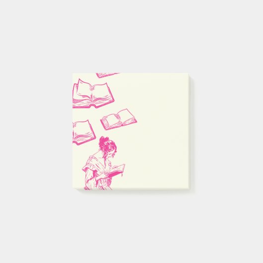 Viktorianische Lesebuch Gedanken Post-it Notes Klebezettel (Vorderseite)