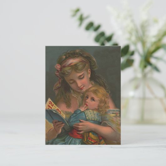 Viktorianische Lesedauer Postkarte (Stehend Vorderseite)