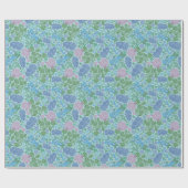 Viktorianische Libellen Gärten Weichzeichner Farbe Geschenkpapier (Flach)