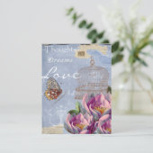 Viktorianische Liebe Gedanken Träume Butterfly Bir Karte (Stehend Vorderseite)