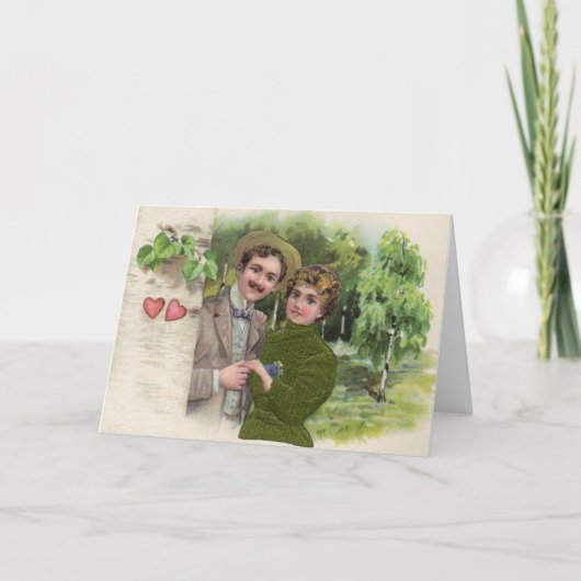 Viktorianische Lieblingskarte Feiertagskarte (Vorderseite)