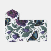 Viktorianische lila Magenta-Blütenschmetterlinge Geschenkschachtel (Ungefaltet)