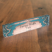 Viktorianische Lilie Namensplakette (Seite)