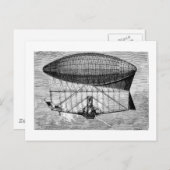 Viktorianische Luftschifffahrt starrbar Blimp Postkarte (Vorne/Hinten)