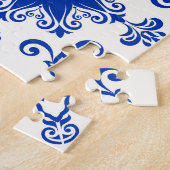 Viktorianische Majolika: Patchwork-Fliesenmuster. Puzzle (Seite)