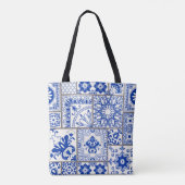 Viktorianische Majolika: Patchwork-Fliesenmuster. Tasche (Rückseite)