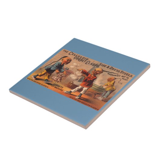 Viktorianische Markenkartenklammern Fliese (Seite)