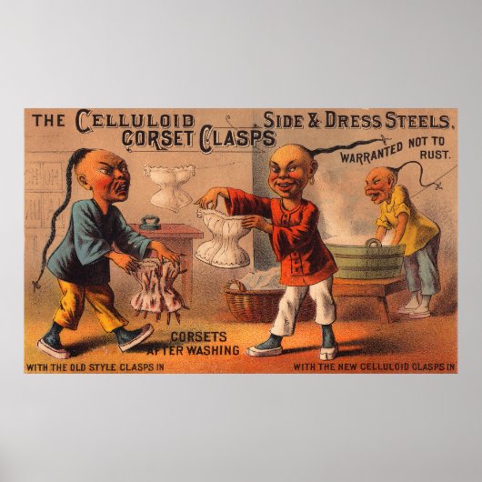 Viktorianische Markenkartenklammern Poster (Vorne)