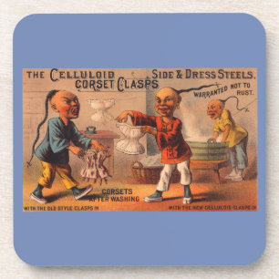 Viktorianische Markenkartenklammern Untersetzer