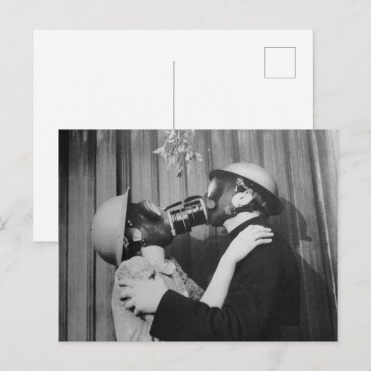 Viktorianische Maske Postkarte (Vorne/Hinten)