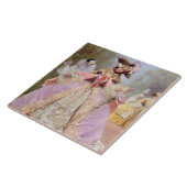 Viktorianische Maskerade-Ball-Fliese Fliese (Seite)