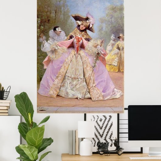 Viktorianische Masquerade Ball - Mardi Gras Poster (Heimbüro)