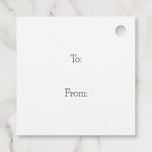 Viktorianische Maus in Teetasse Geschenkanhänger (Rückseite)