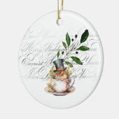 Viktorianische Maus in Teetasse Keramik Ornament (Links)