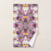 Viktorianische Mauve-Blume Badhandtuch Set (Handtuch)