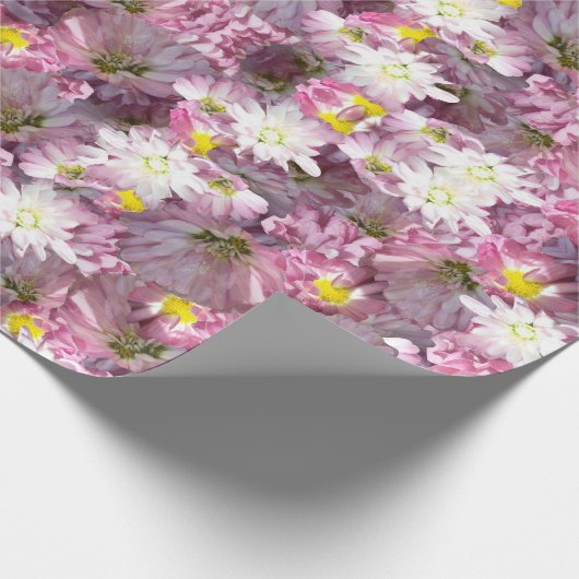 Viktorianische Mauve-Blume Geschenkpapier (Ecke)