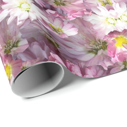 Viktorianische Mauve-Blume Geschenkpapier (Rolleneckpunkt)