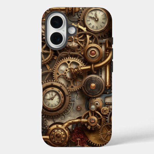 Viktorianische Mechanik - Messing und Uhrwerk Art Case-Mate iPhone Hülle (Rückseite)
