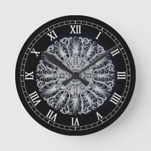 Viktorianische Medallion-Mauer-Uhr Runde Wanduhr