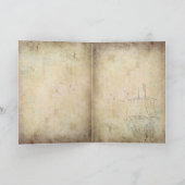 Viktorianische Meerjungfrau-Grußkarte Karte (Innenseite)