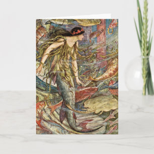 Viktorianische Meerjungfrau-Kunst durch Ford H J Karte