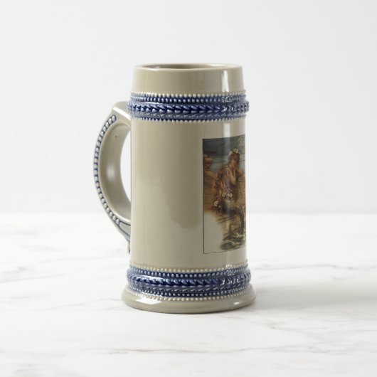 Viktorianische Mermaid-Tasse Bierglas (Vorderseite Links)