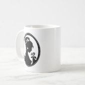 Viktorianische Miniatur-Silhouette Kaffeetasse (Vorderseite Links)