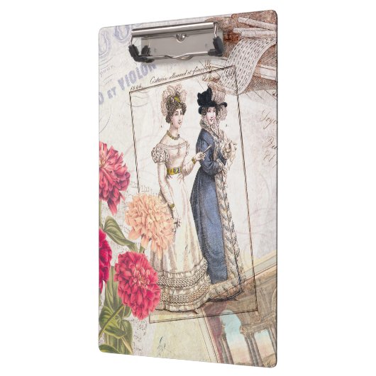 Viktorianische Mode Collage Klemmbrett (Links)
